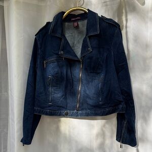 Jessica London Dark Blue Jean Jacket